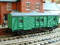 Wooden-bodied parcel van.