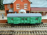 Wooden-bodied parcel van.