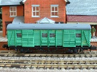 Wooden-bodied parcel van.